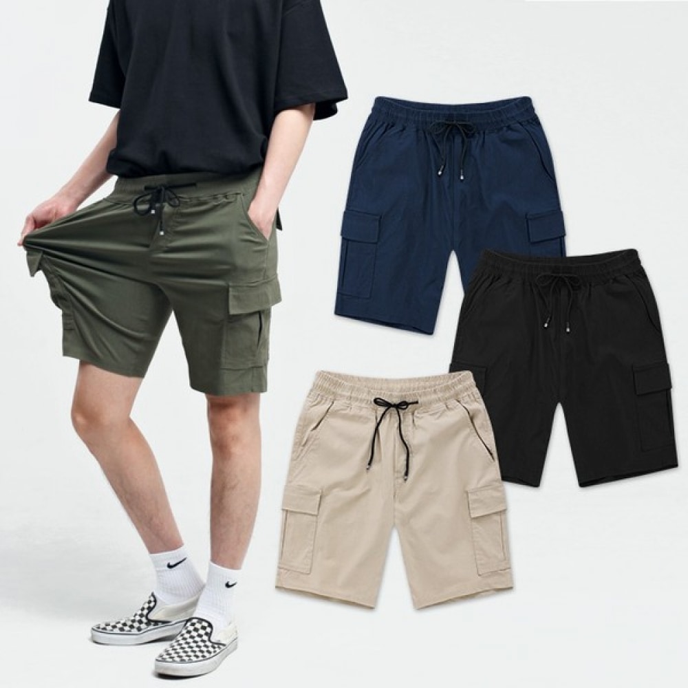 (トップボーイ) 1+1 ユニセックスクールカーゴ 4ウェイスパンデックスショーツ (BTBS_1021) 5,850円