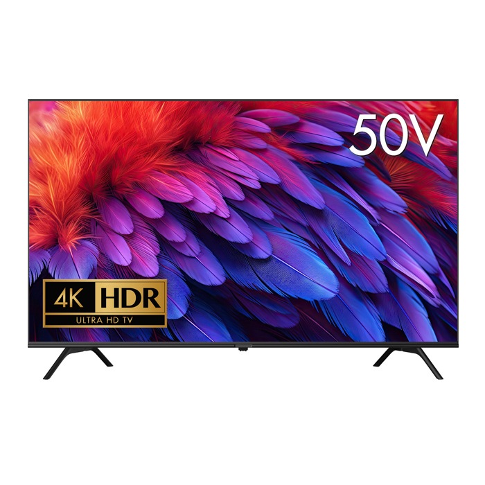 液晶テレビ 50V型 4K HDＲ対応 ベゼルレス GH-TV50E-BK ブラック