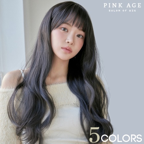 セミ手植えフルウィッグ) グレースハッシュパーマ エルフィ (モースト原糸)