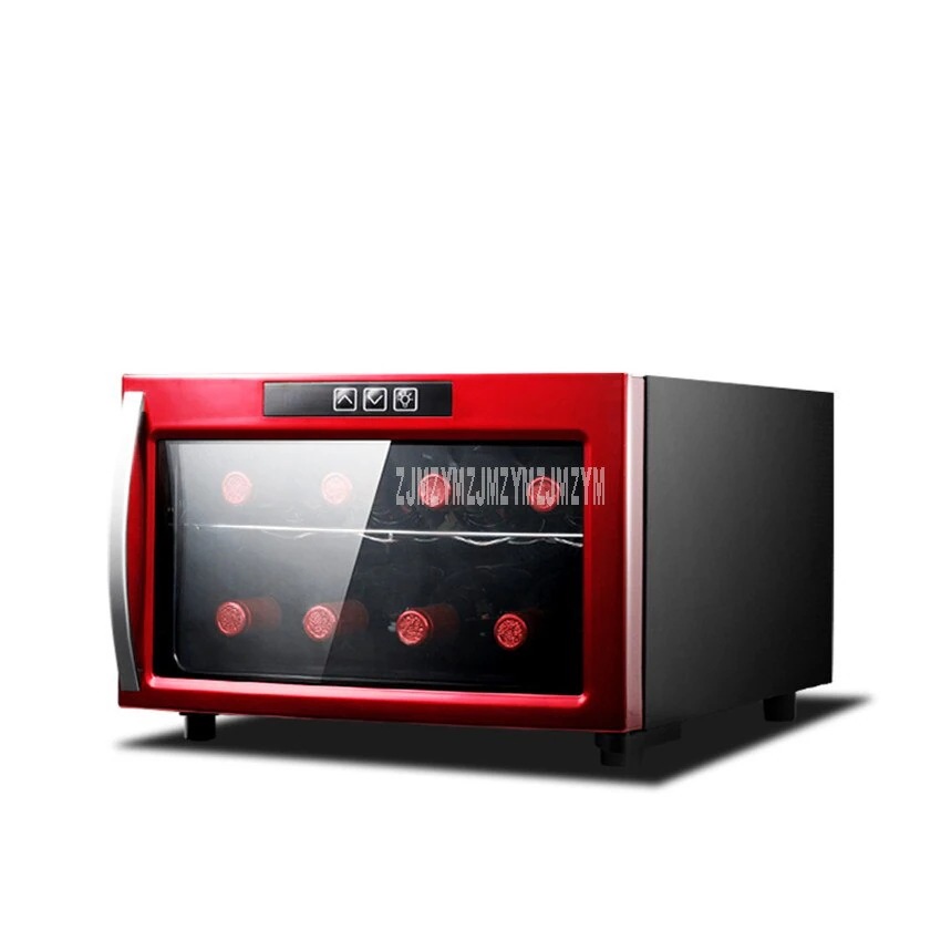 2 美容品を保存する 新品23L 層ミニ赤ワイン冷蔵庫 空冷ポータブル電気シガー茶サーモスタット冷蔵ワインキャビネット