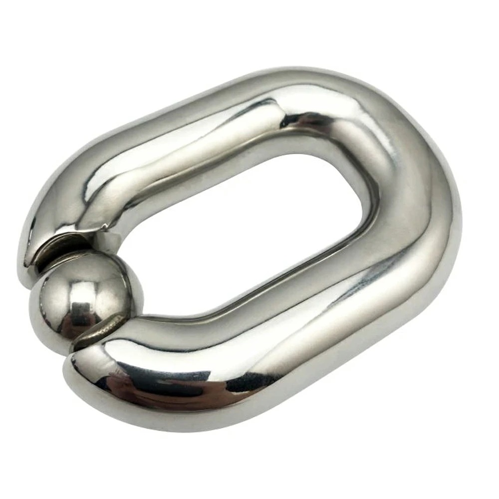 取り外し簡単 ボディピアス 14ミリ CBR オーバル型キャプティブビーズリング トラック型 14mm ワンタッチ 耳たぶ 乳首 ニップル 重い ストレッチ ウエイト bc229xxxxxxxx