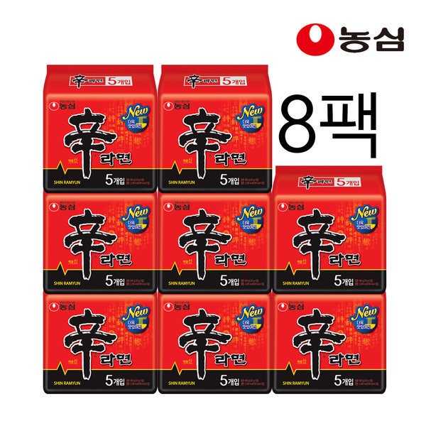 辛ラーメン 120g x 5個入り x 8パック 4,965円