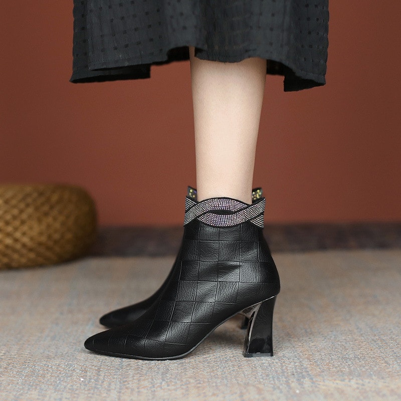 の入荷ブーツレディースヒール太ヒール高級感キラキラおしゃれ歩きやすい快適売れ筋着痩せ上品質えレゲント