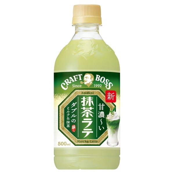 クラフトボス 抹茶ラテ ペット 500ml x24 メーカー直送
