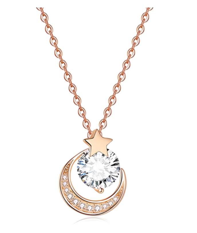 18k メッキ 三日月ネックレス 5,279円