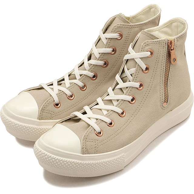 レディース スニーカー オールスター ライト PLTS PG Z HI [31317430] 靴 ハイカット サイドジップ シューズ ラテ ブラウン系 正規取扱店