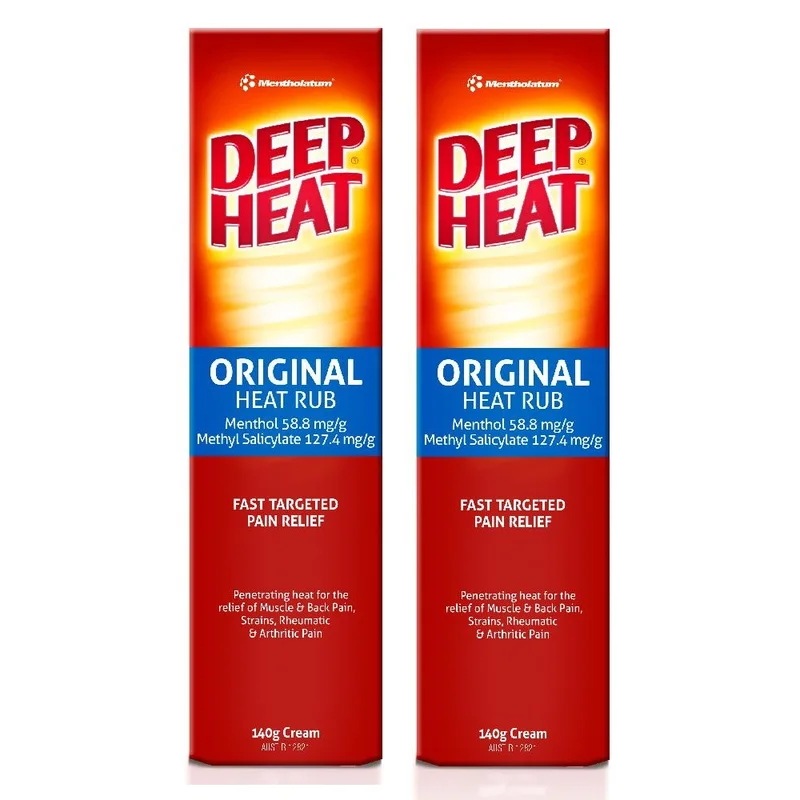 本物のアウストリアディープヒートオリジナルマッスルバックの痛みを和らげるための刺激マッサージジェル