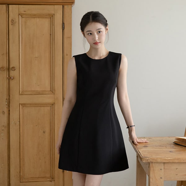 （MADE／ブランド工程／2丈展開）ロベール バックリボン ミニ＆ロング ビスチェフレアワンピース op16042