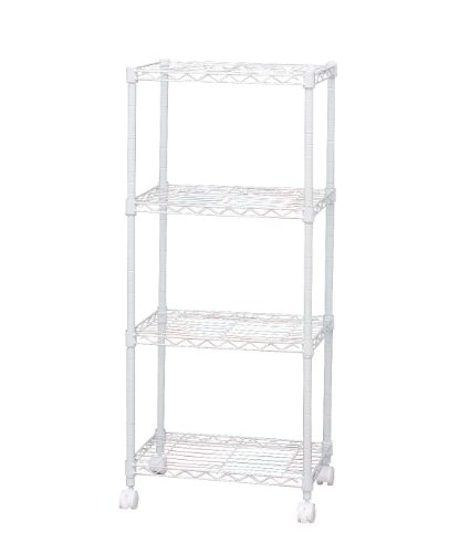 色：ホワイト アイリスオーヤマ ラック メタルラック本体 カラーメタルラック 防サビ 幅44.5*奥
