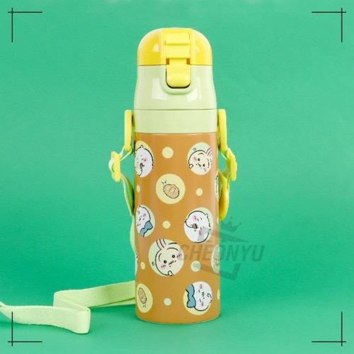 ちいかわ ワンタッチ ステンレス ボトル 470ml 子供用水筒 韓国雑貨 キッチン雑貨 キッチン用品