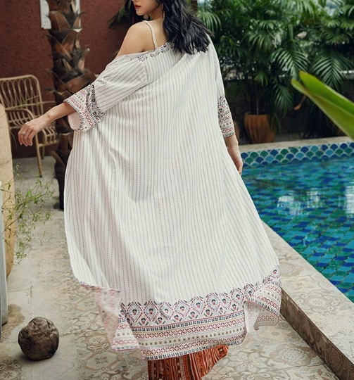 レディース トップス カーディガン 羽織 ロング 7分袖 襟なし シフォン 前開き かわいい 大人可愛い カジュアル 上品 おしゃれ かっこいい レトロ エスニック ラフ ルーズ 個性的 クール