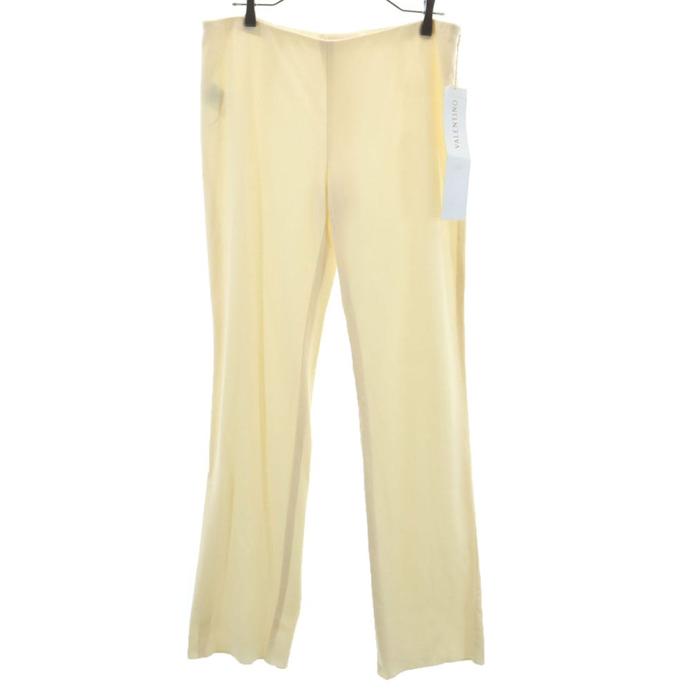 未使用 イタリア製 ロングパンツ 12 ベージュ レディース