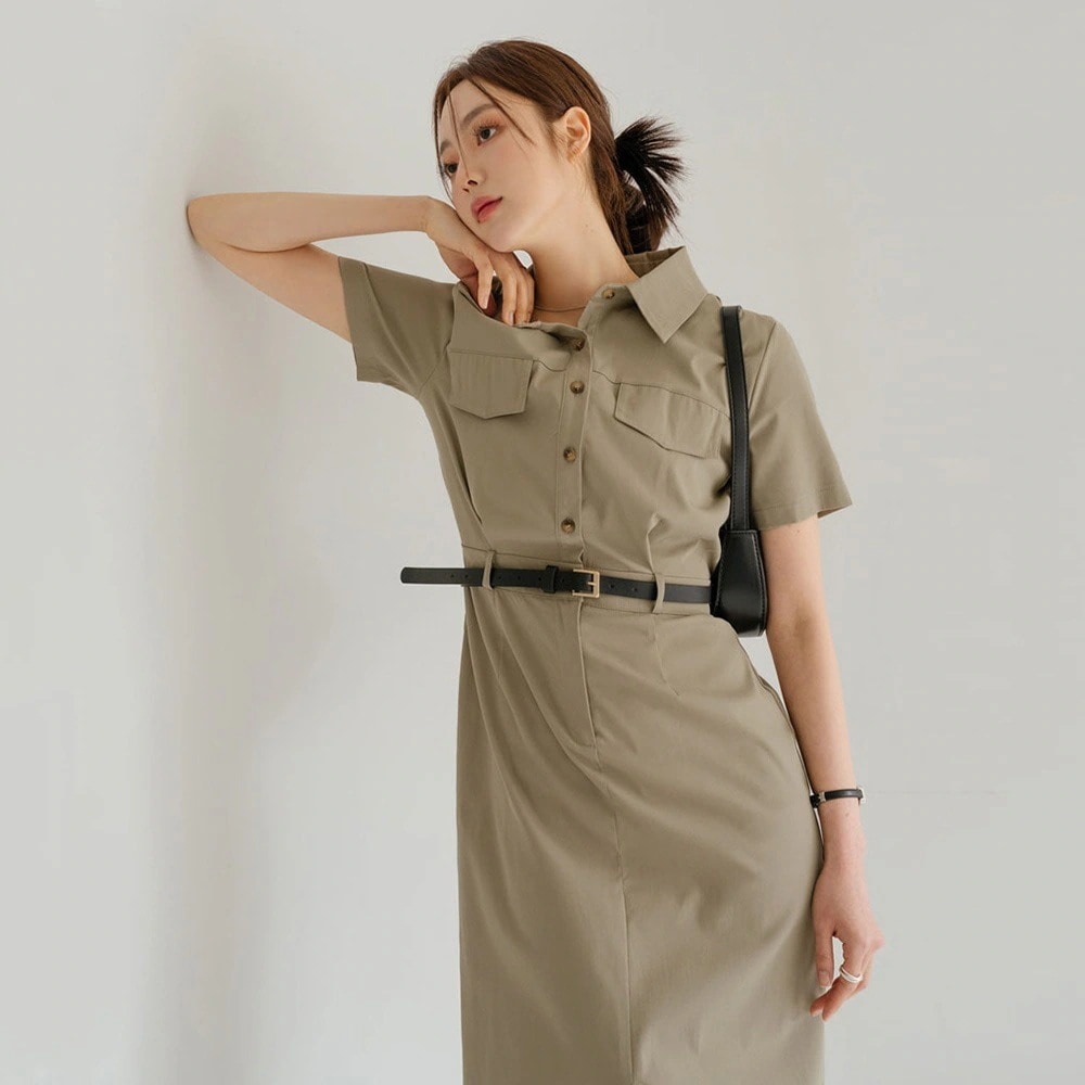 シャツワンピースベルトSET