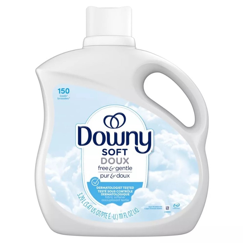 ダウニー フリー＆ジェントル 柔軟剤 (Fabric Conditioner), 111 fl oz, 150 回分, 低刺激性
