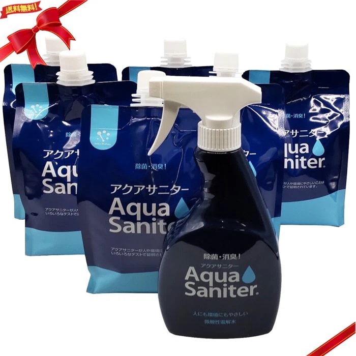 詰替え1L x 6パック （本体ボトル付き） ウイルス対策・除菌・消臭向け