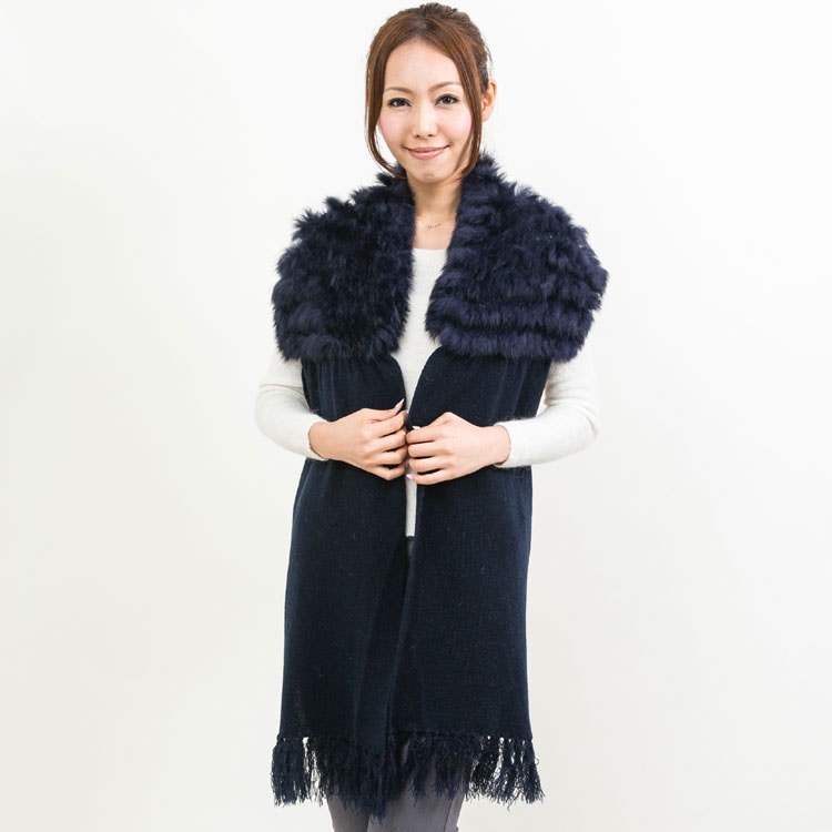 ラビット ファー アクリル ストール レディース ギフト プレゼント