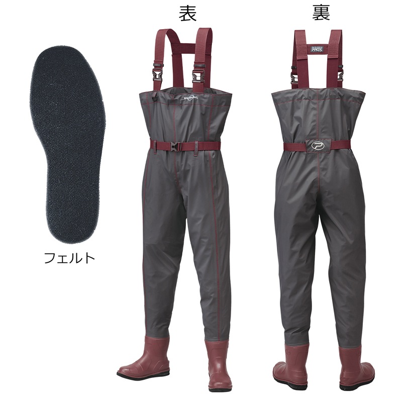 プロックス PX3202LL ブリザテックポリカウェダー チェスト フェルトソール(LLサイズ27～27.5cm)アッシュグレー PX3202LL 10,318円