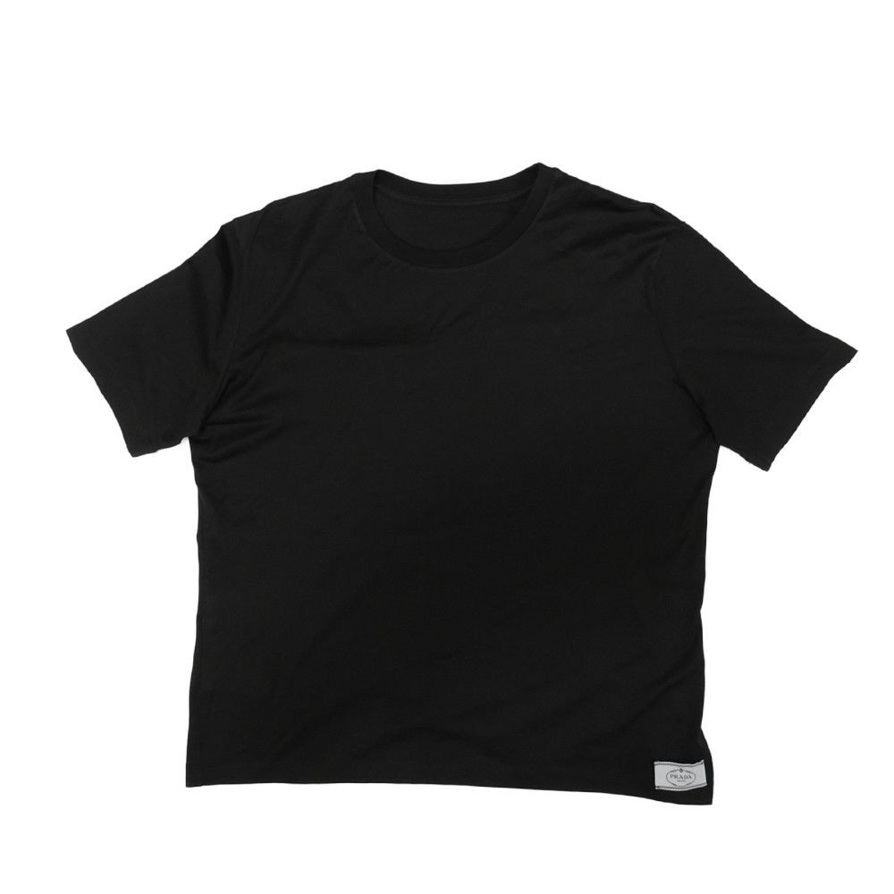 【中古】 半袖Ｔシャツ XXL 175/96A ブラック 薄手 RFID クルーネック ショートスリーブ ロゴ ピスネーム DNA976 S221 11G0