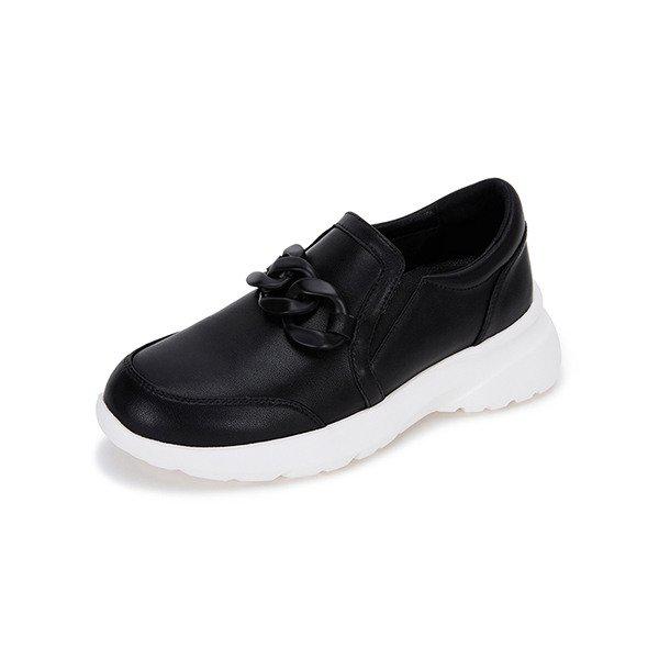 M.ダイン牛革チェーンスリッポンブラック516523309AA