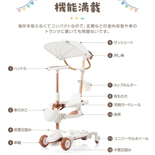 【激安急速出荷】即日発送！キックボード 折りたたみ キックスクーター スクーター 3輪 ライト付き子供 キッズ フットブレーキ 光る 座り 立ち ハンドル 高さ調整 シート4段階 スピーカー付き 収納