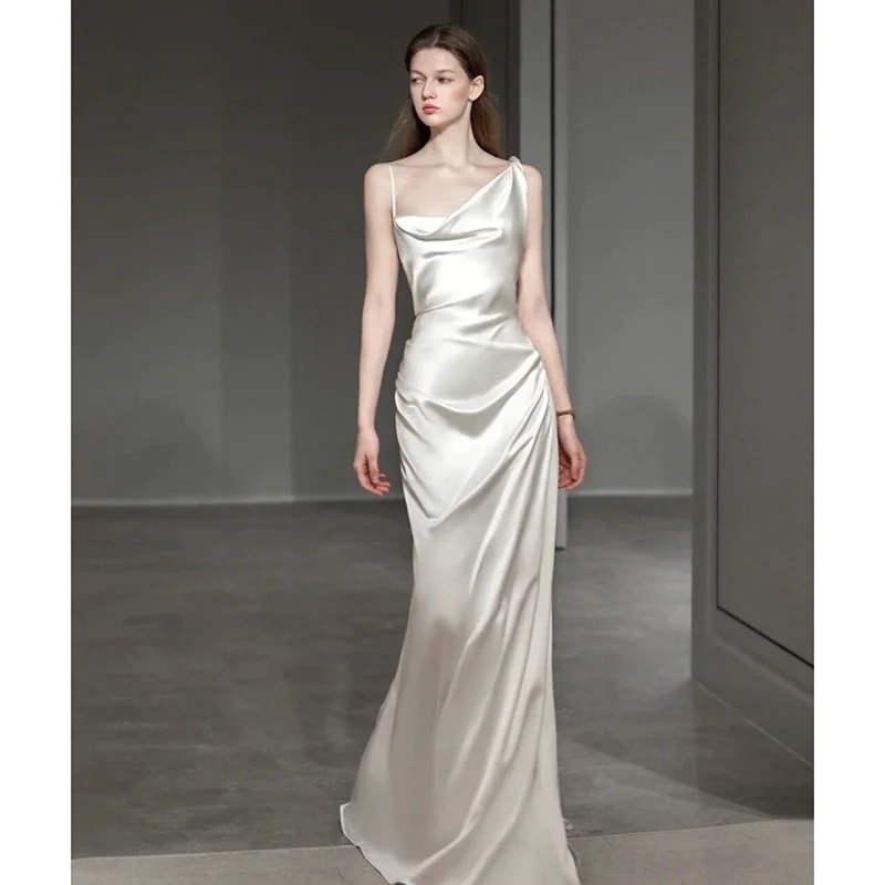 ウェディングドレス 白 結婚式 花嫁 サイズオーダーメイド可能 成人式 お呼ばれ ウェディング 演奏会 二次会 パーティードレス 前撮り ワンピース ロングドレス 253