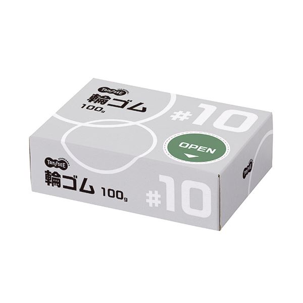 （まとめ）TANOSEE 輪ゴム #10 100g1箱[x20セット]