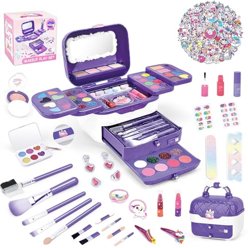 YGKIPEGメイクおもちゃ 女の子 こども キッズコスメ 72点豪華セット おままごとセット お化粧セット 3 4 5 6 7 8 9 10歳 プレゼント 誕生日 メイクアップ 子供 クリスマス 女 5,041円