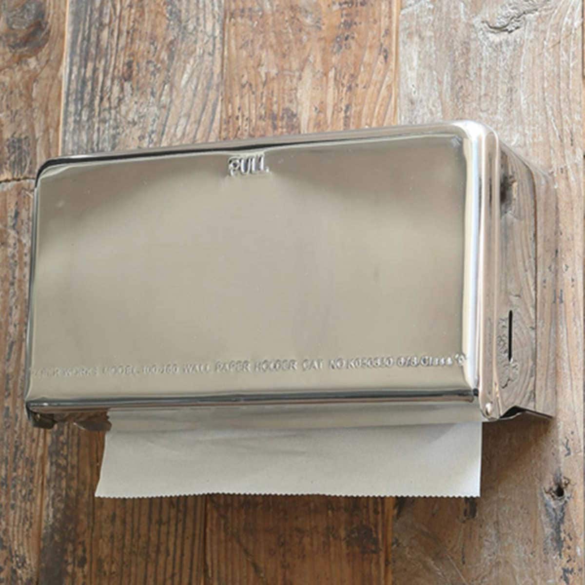 ダルトン ティッシュケース シルバー スチール 厚型対応 送料無料 ティッシュカバー