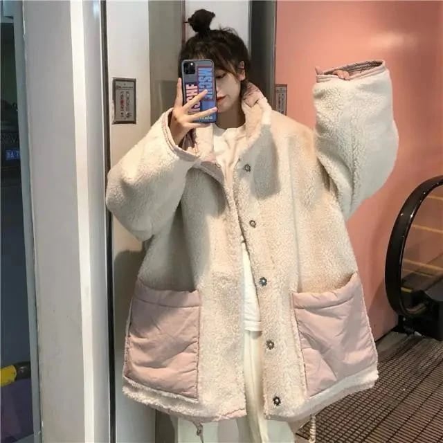 冬アウターキルティングコート裏起毛ファッション ダウンジャケット ジャケット 冬アウター ジャケット フリースで決まり！ 冬アウター キルティングコート 今年のダウンジャケットダウンジャケットラム毛の