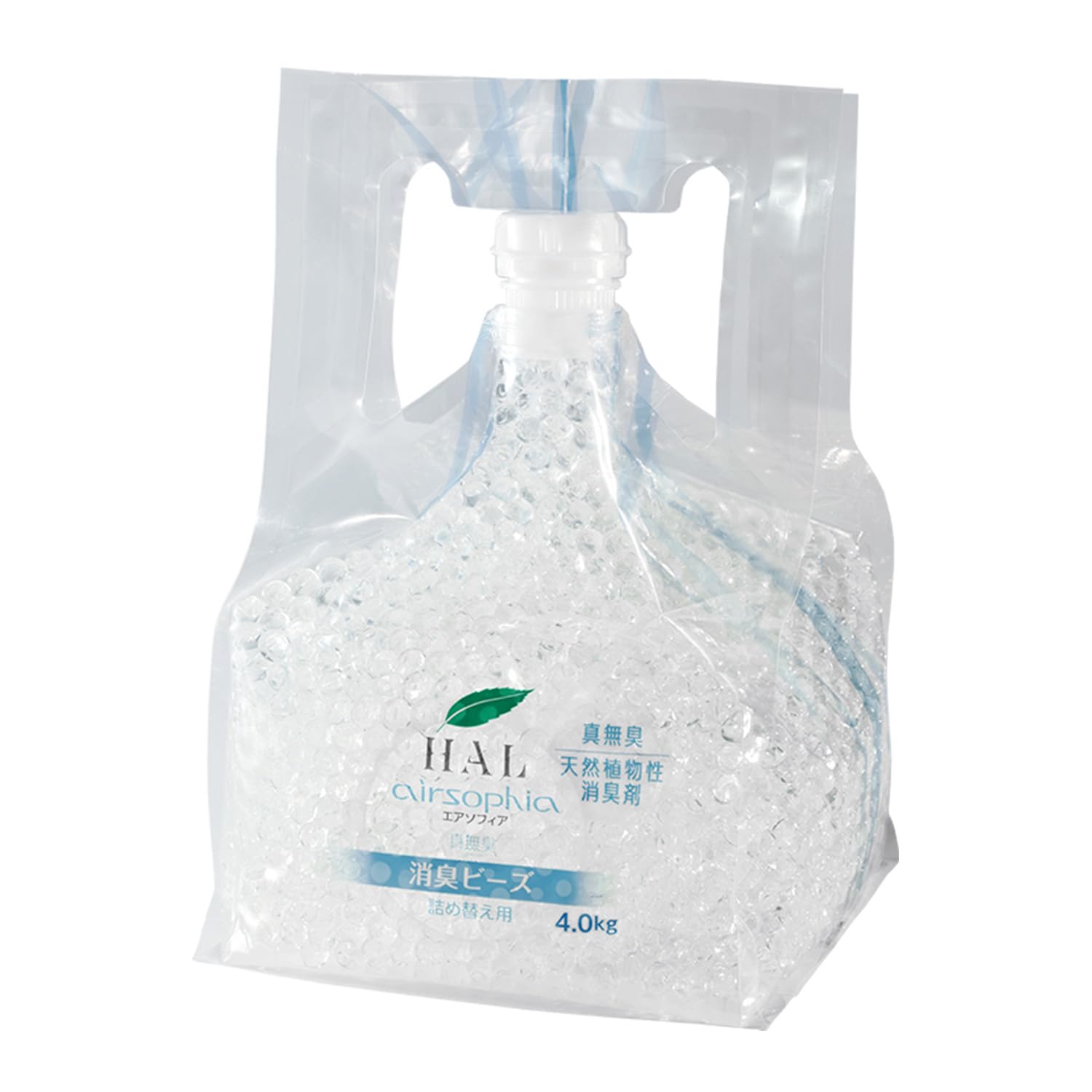 【大容量】ハル・インダストリ 消臭 無香料 ビーズ (4kg / 詰め替え) 業務用 タバコ 下駄箱 トイレ