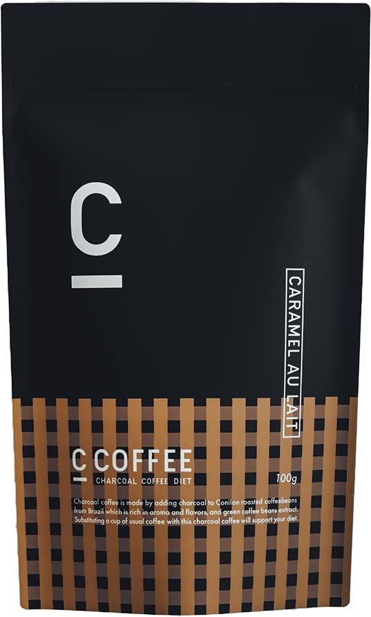 C COFFEE シーコーヒー キャラメルオレ CCOFFEE 100g チャコール mctオイル 炭コーヒー パウダー 炭 ビタミン 置き換え 食品 ブラジル産 コーヒー豆 100%