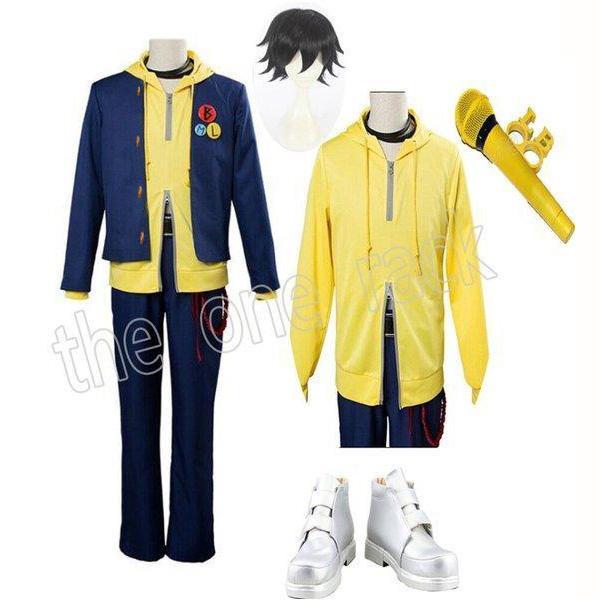 【新品開催 即納】ヒプノシスマイク Division Rap Battle- Buster Bros 山田三郎 コスプレ衣装ウィッグ DRB ヒプマイ仮装 変装 コスチューム