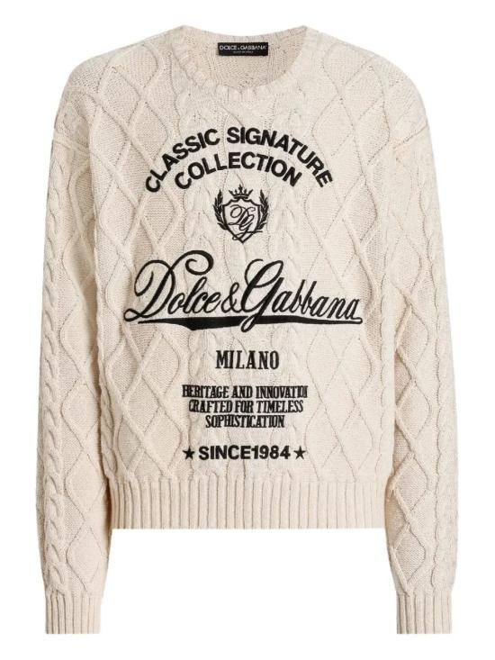DOLCE & GABBANA Men Sweater GXX37Z JGMFL A3791 BEIGE