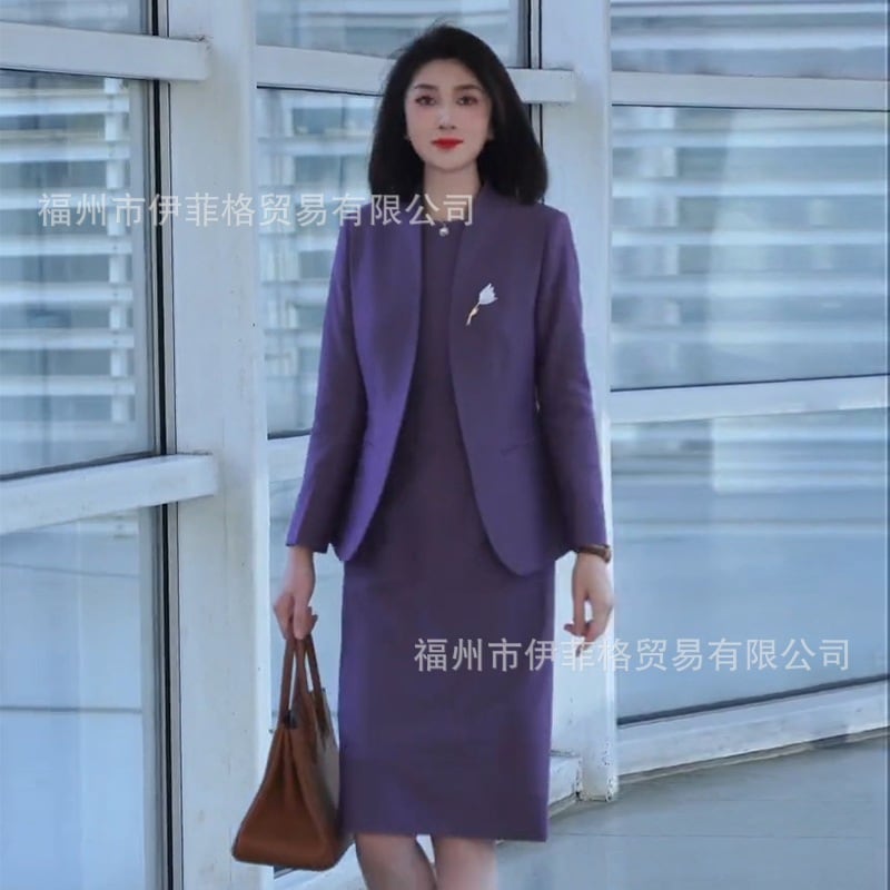 スーツスーツおしゃれなスカートなスーツ女性用春秋美容室作業服