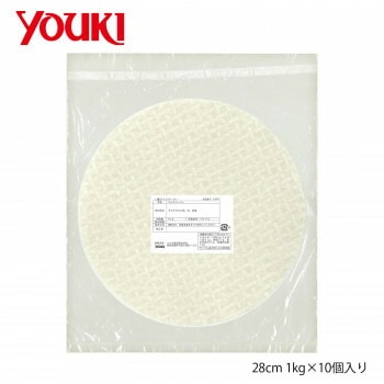 YOUKI ユウキ食品 L盤ライスペーパー/直径28cm 1kgx10個入り 218975