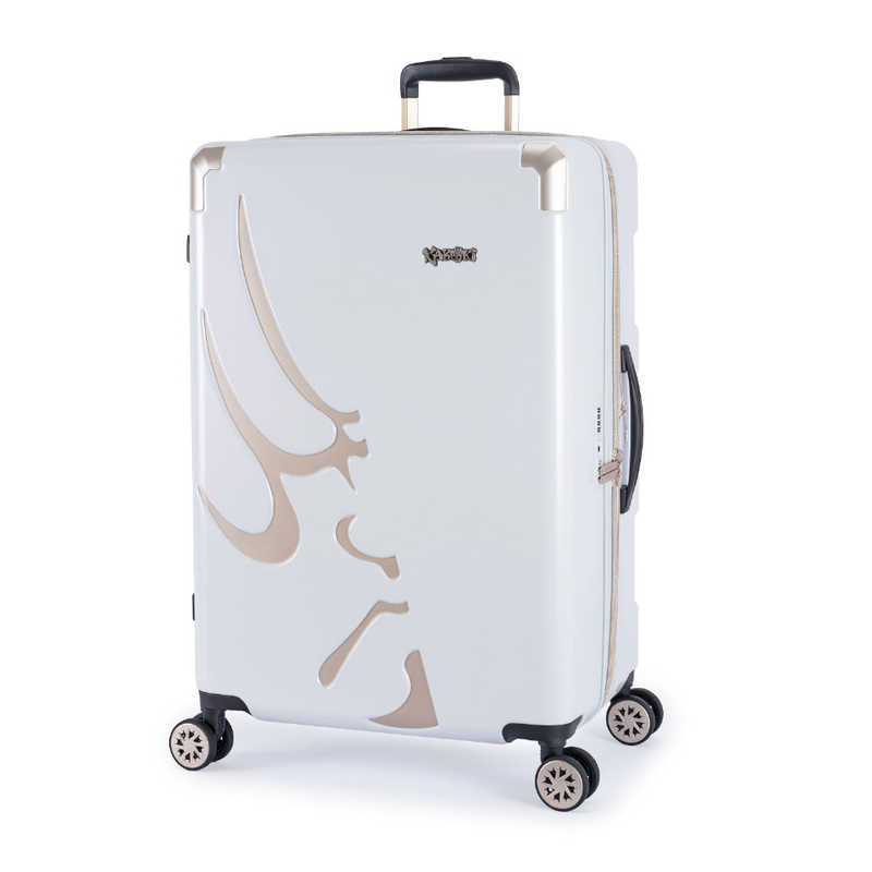 A.L.I　スーツケース ジッパータイプ 拡張機能搭載 スーツケースカバー付き 宿泊目安：7～9日間 [TSAロック搭載 / 98L] KABUKI 白塗　KBK-1603-28W