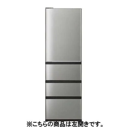 【推奨品】アクア 冷蔵庫 458L 左開き 4ドア 幅59.5cm 大容量冷凍室 おいシールド冷凍 LED庫内灯 Delie＋ AQR-V46RL シルバー系