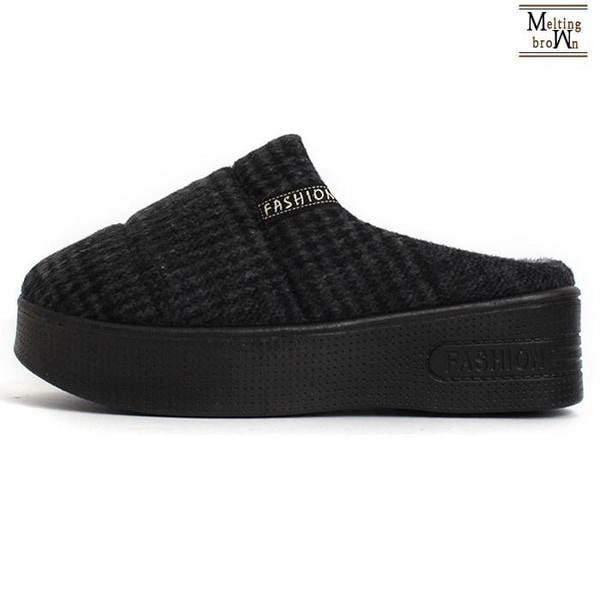 女性オフィス防寒スリッパ厚底スリッパ S017