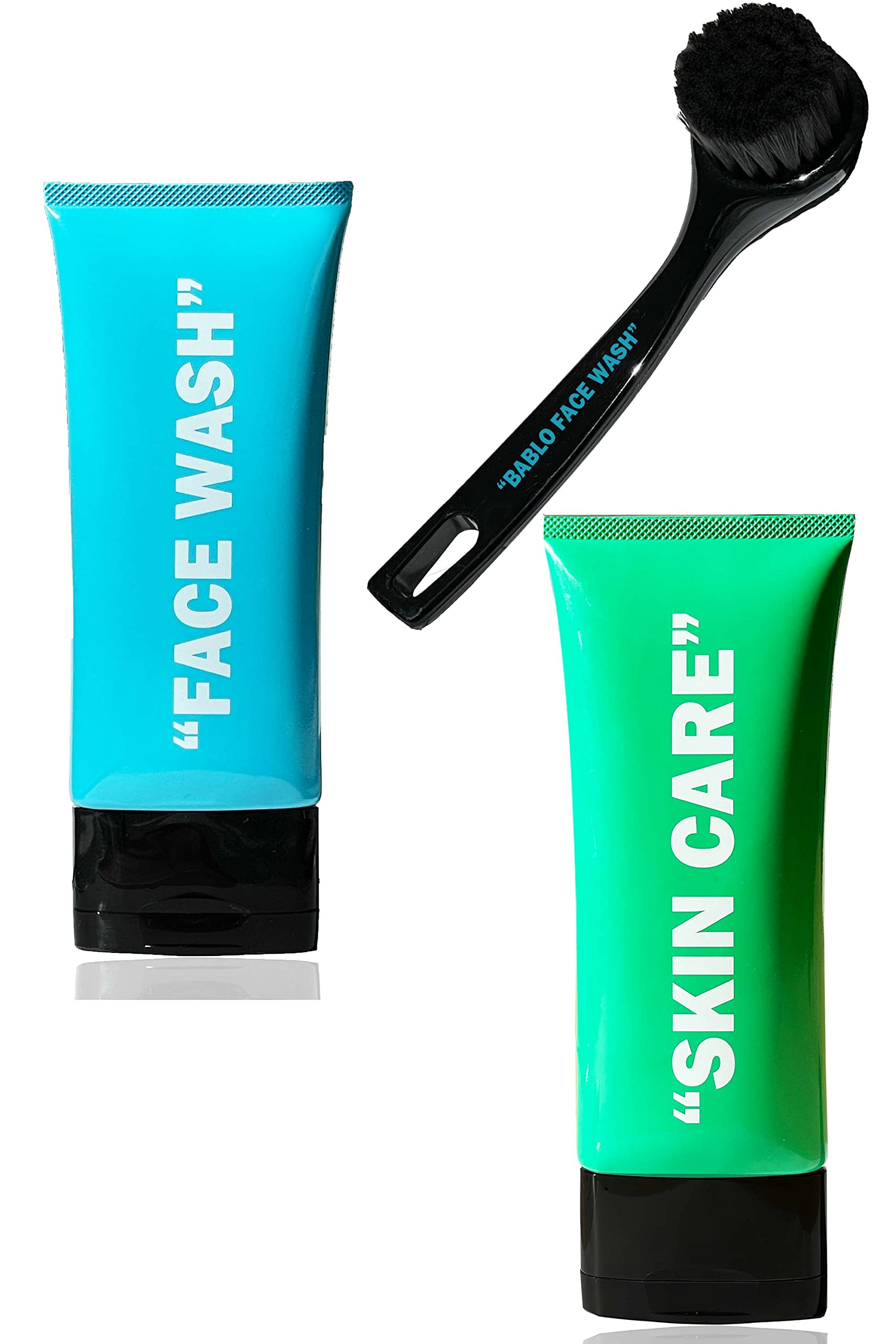 BABLO 洗顔フォーム 洗顔 メンズ 用 オールインワンジェル 洗顔ブラシ セット 洗顔料 乾燥肌 医薬部外品