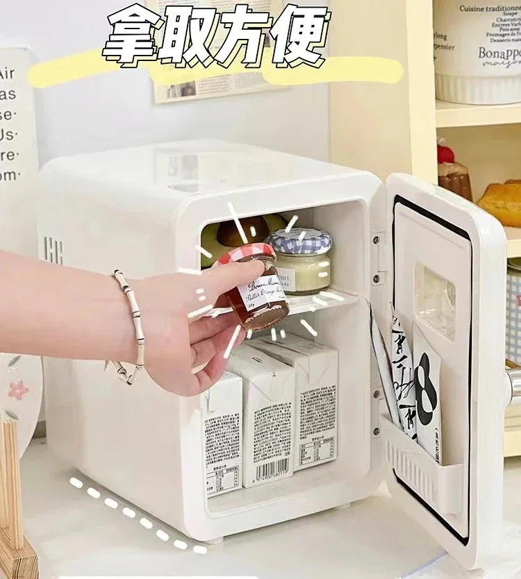 新品車の家デュアルユースデュアルユースコールドおよびウォームデュアルドアコールドストレージコンテナ 車用冷蔵庫 ミニ冷蔵庫 6L