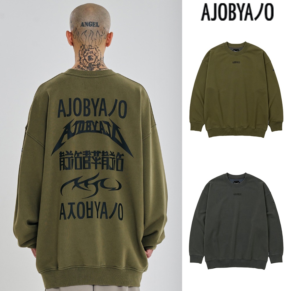 【AJO AJOBYAJO】 [PBA] Five AJO Logos Washed Sweatshirt