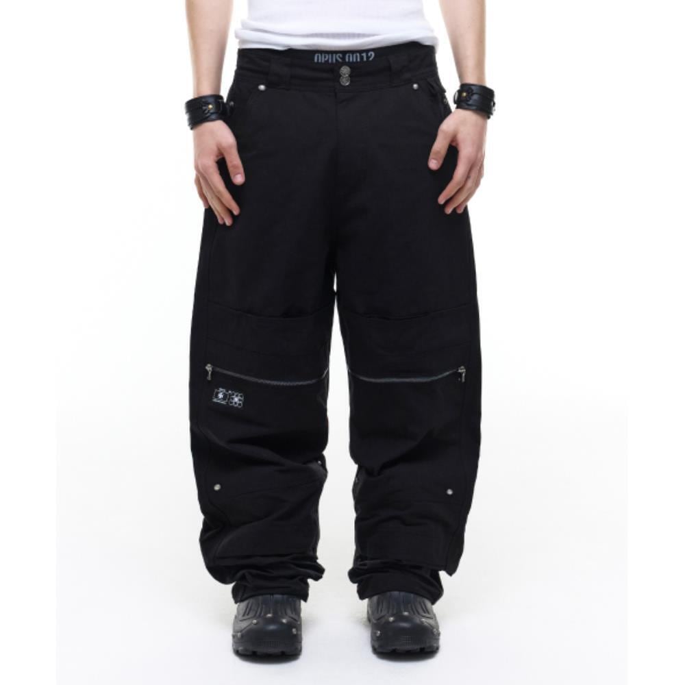OPUS0012 Op 08 PPOOCCKKEETT LIQUID PANTS BLACK OP4A2W500