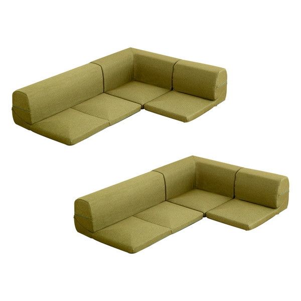 ホームテイスト SH-07-LTNSET カバーリングコーナーローソファセット Lantana-ランタナ- (カバーリング コーナー ロー 2セット) タスクグリーン メーカー直送