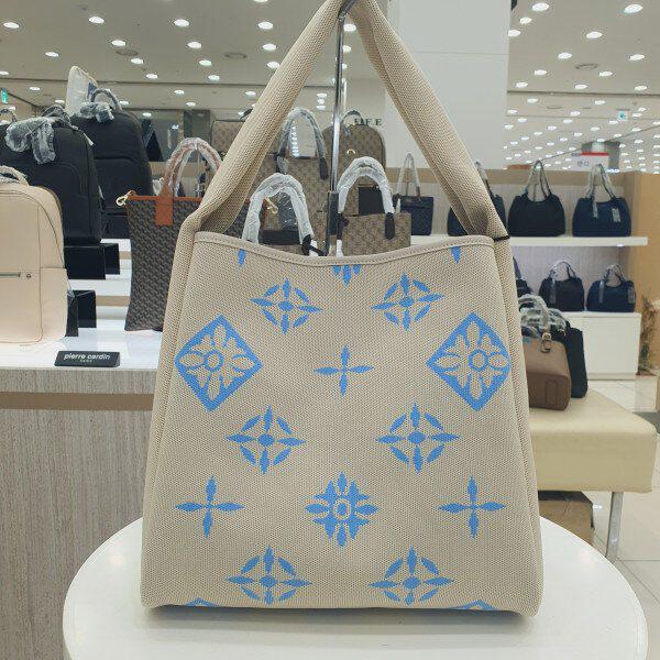 ユニークな模様の生地ショルダーバッグ(34ㅡ35ㅡ11)_GN