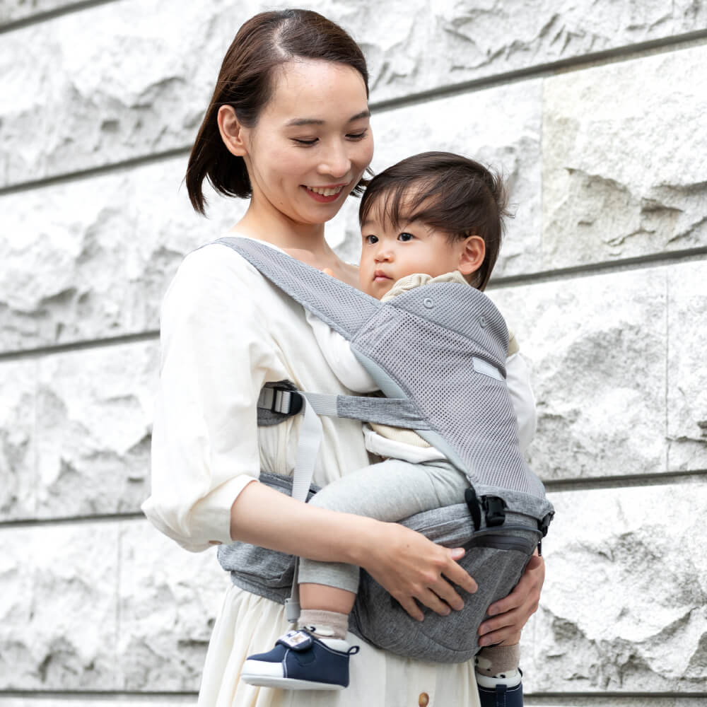 ヒップシート 折りたたみ 20kg ダブルショルダー メッシュ 抱っこ おんぶ 暑さ対策 熱中症対策 通気性 ベビーキャリー Tran（トラン）