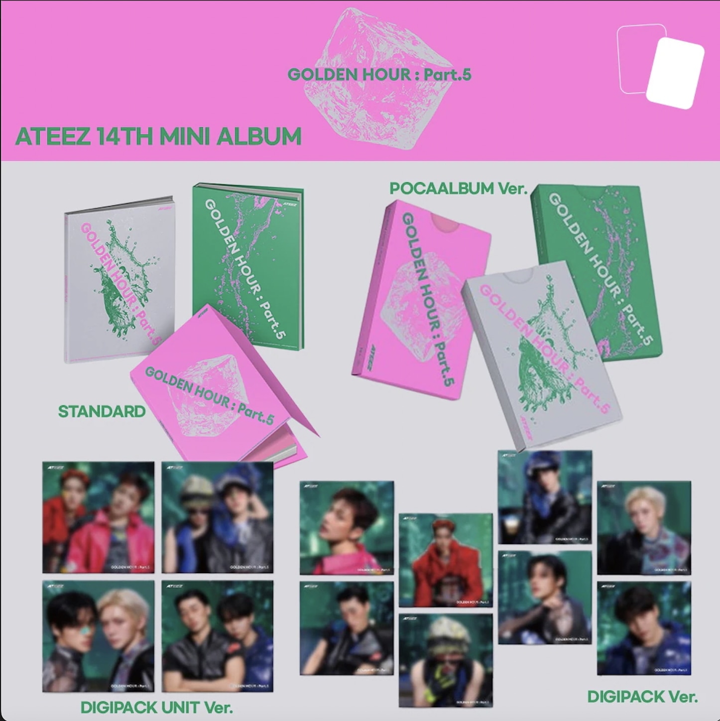 Qoo10] KQエンターテインメント [公式] 特典選択 ATEEZ GOLD