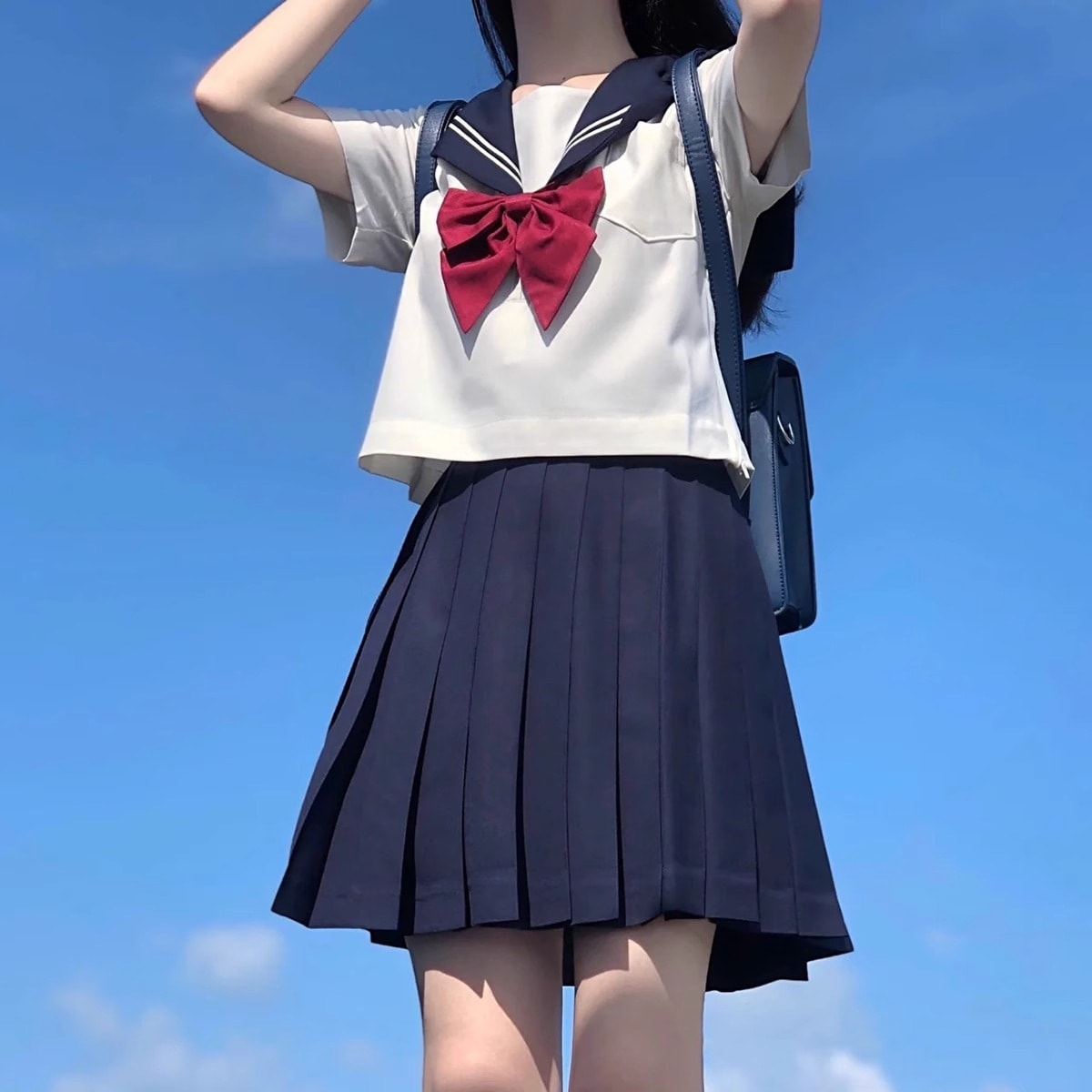 【1つ買うと10つ無料】2025新しいjkユニフォームピュアウーマンショートスリーブスリーブスリーブシャツハイウエストハーフボディプリーツスカートセット女性の夏 79,399円