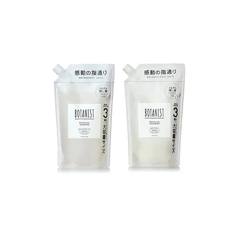 即納[大容量詰め替えセット] BOTANIST (ボタニスト) ボタニカルシャンプー&トリートメント スムース 通常詰め替え3個分