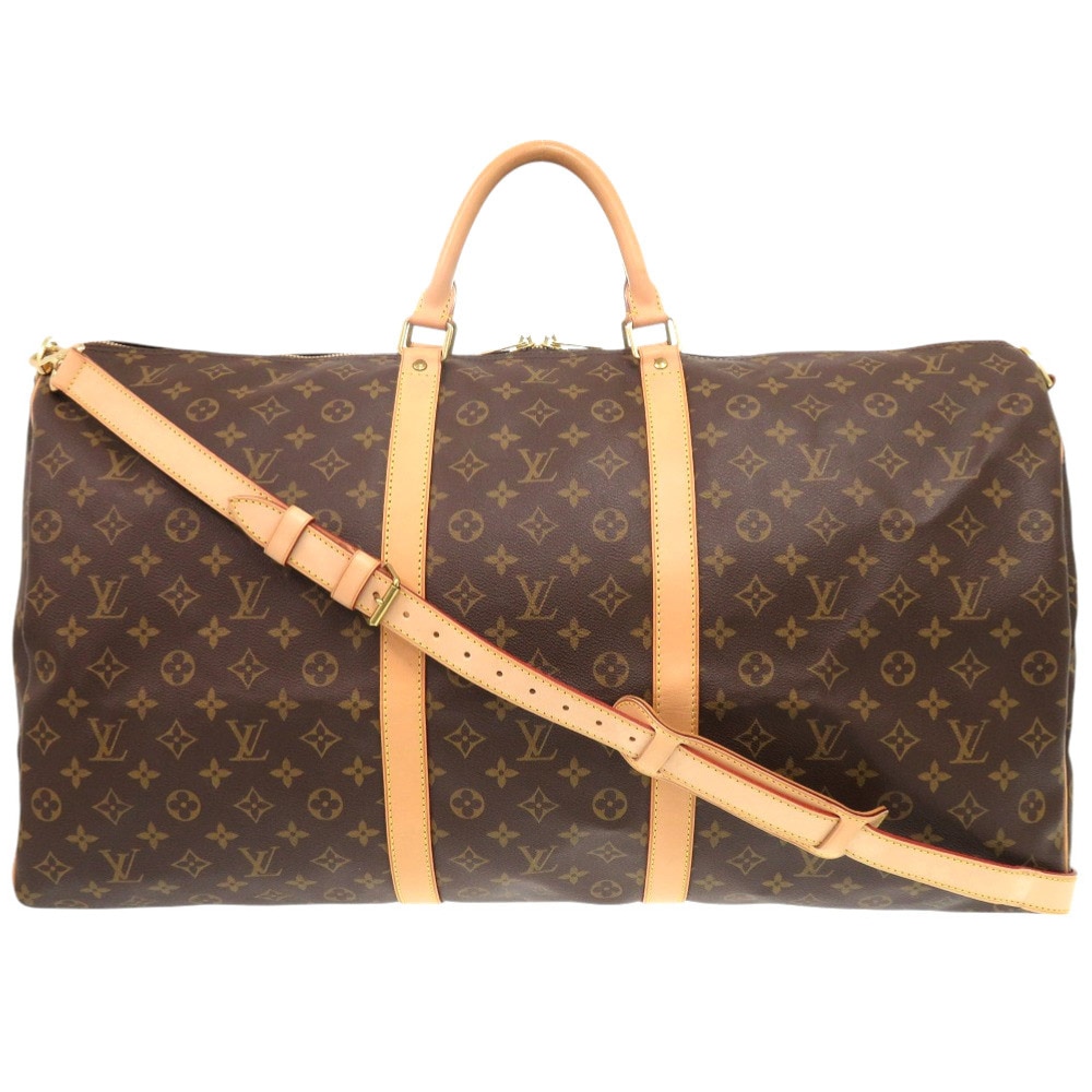 美品 キーポルバンドリエール60 モノグラム M41412 ボストンバッグ モノグラムキャンバス/モノグラム ブラウン LV 1065【中古】 メンズ