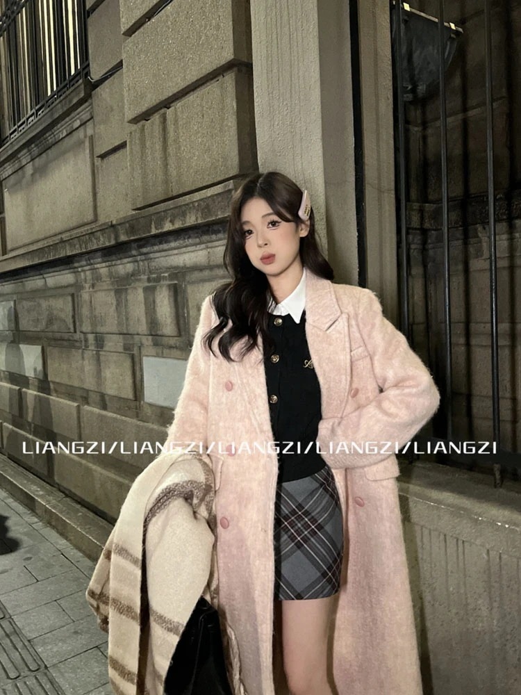 防寒秋冬 あったか 中綿入 アウター韓国風コートスタイルアップかわいいブルゾンファー付きファッション系裹起毛大人ゆったりカジュアルストリートサイズレディースムートン襟ゆるダボ シルエット学生通学丈